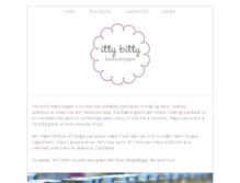 Tablet Screenshot of ittybittybakeshoppe.com